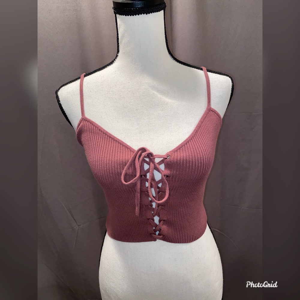 Crop top PACSUN mauve one size